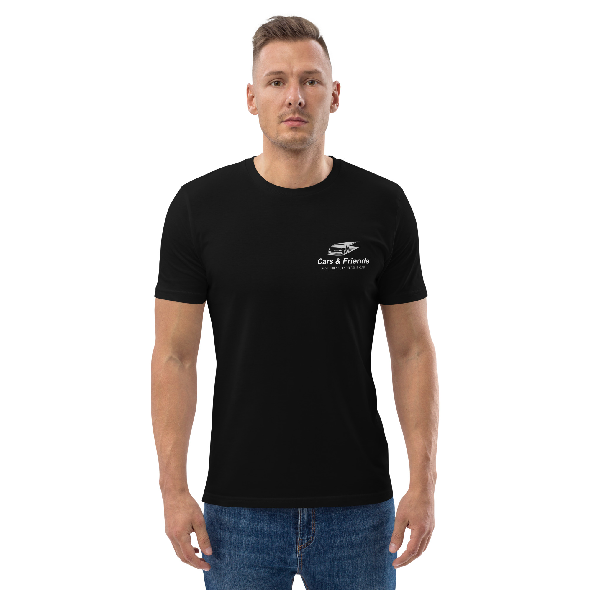 Unisex cotton t-shirt with logo - Image 2