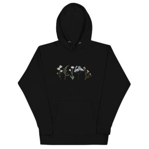 Unisex Hoodie With Flowers