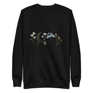 Premium Sweatshirt With Flowers