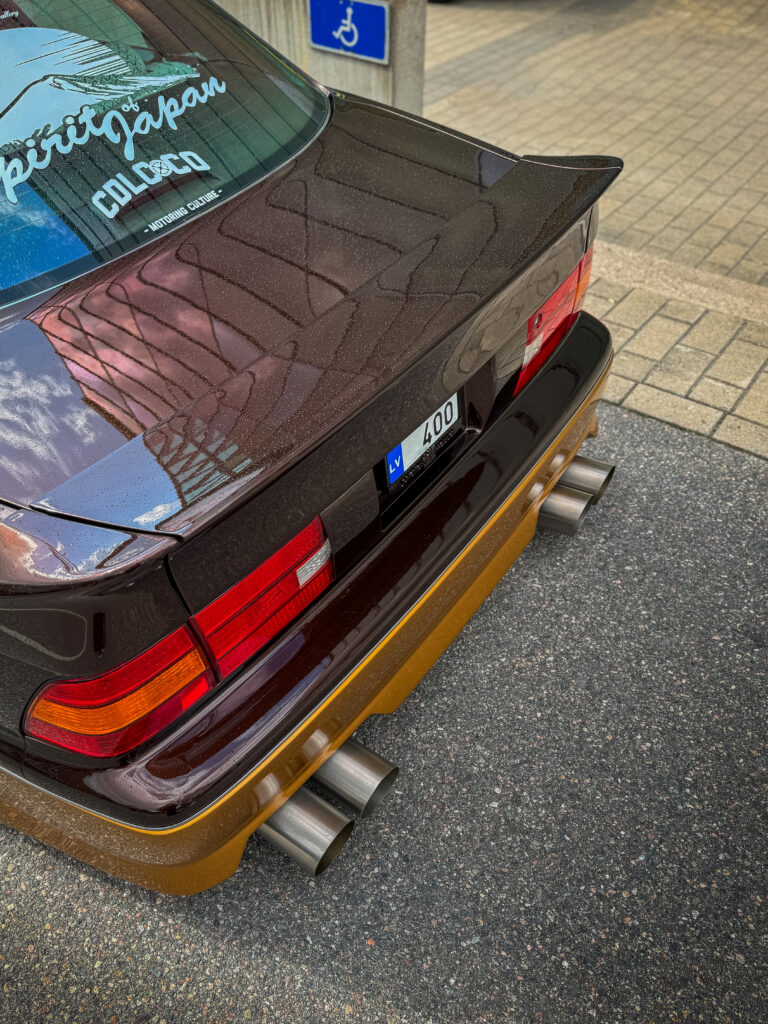 BMW tuning with 4 exhaust pipes