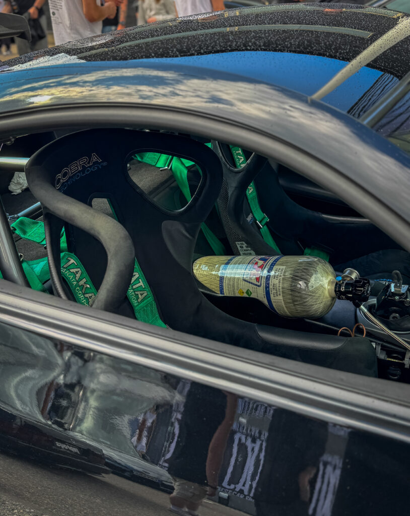 Nitro bottle on a car